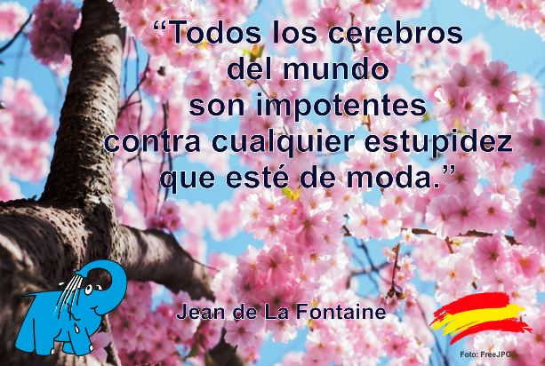 Todos los cerebros del mundo son impotentes contra cualquier estupidez que esté de moda.